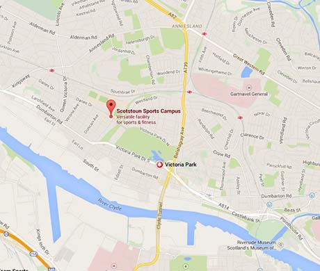 Map of West End of Glasgow